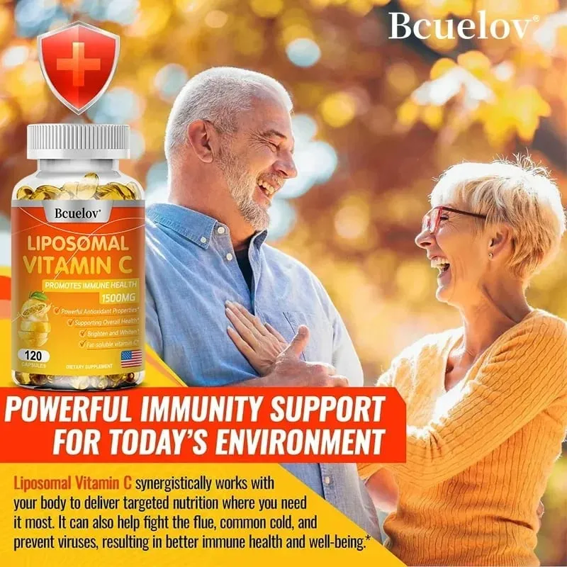Liposomal Vitamin C Capsules Powerful Antioxidant Promotes Collagen Production Supports Skin Health 1500mg — image 6