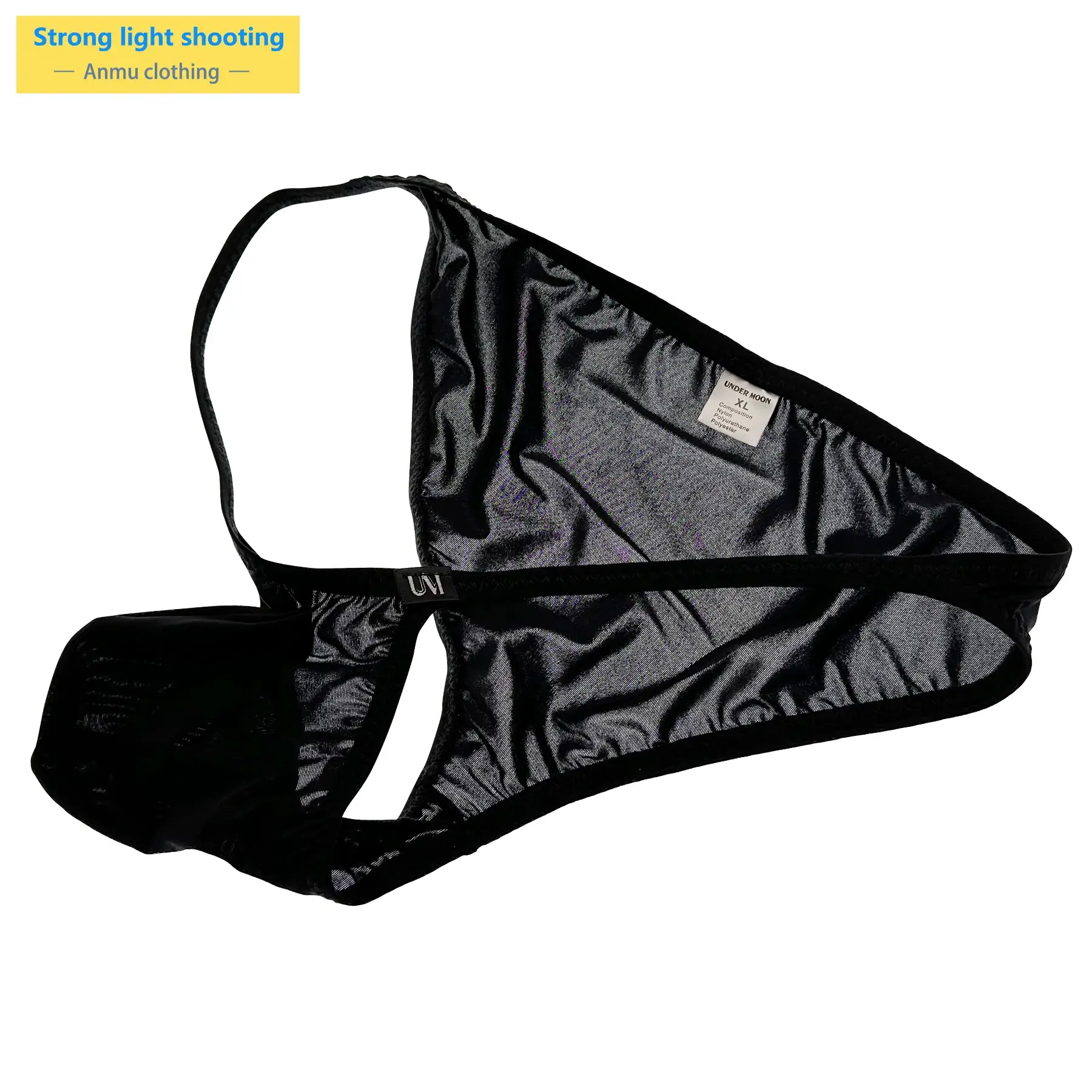 Panlalaking Napakalaki at Kumportableng Pouch Ice Panty Semi-Transparent Sexy Underwear para sa Araw-araw na Paggamit — image 5