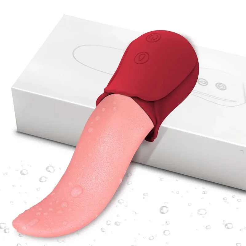 Realistic Licking Tongue Rose Vibrator for Women Nipples Clitoral Stimulation Vibrators Sex Toys for Adult Female Couples 18+ — image 8