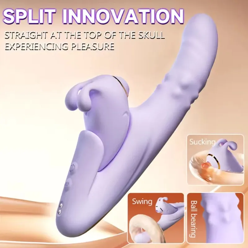 Thrusting Vibrator Odnímatelný přísavník Orgasmus Stimulátor klitorisu Ovládání APP 9 Sání a 9 Teleskopických režimů Sexuální hračky pro ženy — image 4