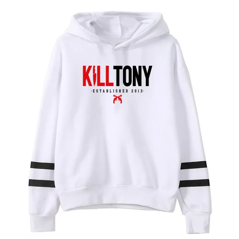 Kill Tony Merch Hoodie Unisex Zakloze Parallelle Staven Mouw Streetwear Vrouwen Mannen Sweatshirt Met Capuchon Grappige Kleding