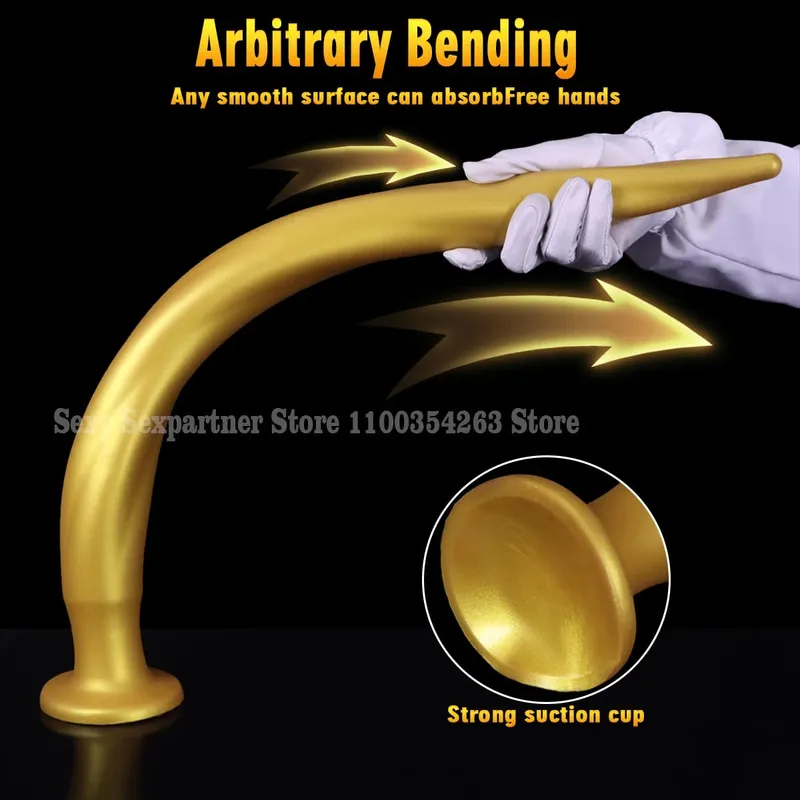 NEW Super Long Anal Plug Big Anal Dialator Expander Training Fantasy Large Long Silicone Soft ButtPlug Sex Toy for Women Men Gay — image 5