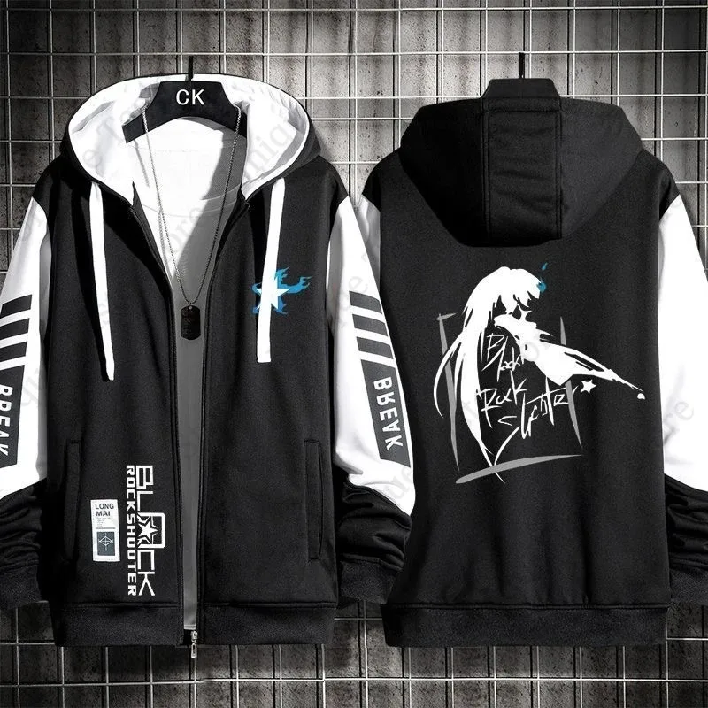 BLACK ROCK SHOOTER Hoodies Anime Cartoon Kuroi Mato Print Sweatshirt BLACK ROCK SHOOTER Merch Men Women Autumn Zipper Hoodie — image 18