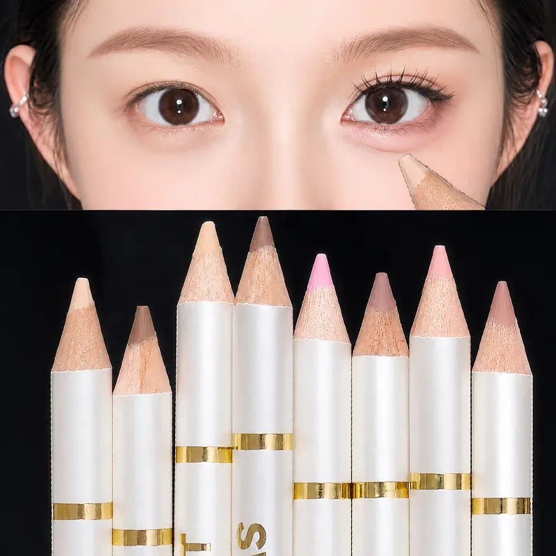 Dual End Aegyo-Sal Makeup Pen Nude Apricot Brown Under Eye Highlight & Shadow Pencil Natural Contour Brightening Eye Liner — image 2