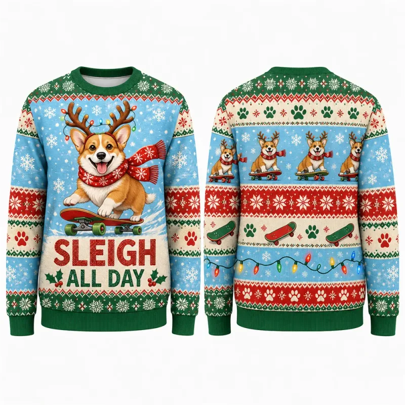 Moo Y Christmas Highland Cow Sweatshirt 3D Print Crew Neck Long Sleeve Men Women Ugly Xmas Party Holiday Autumn Pullover Fashion — image 10