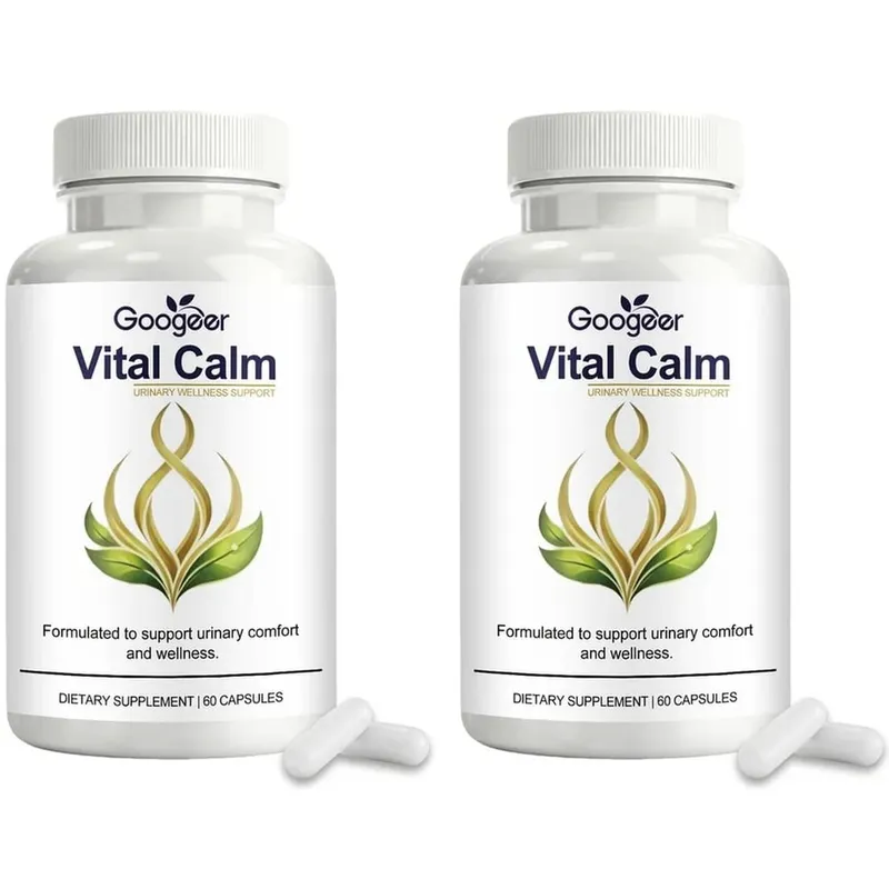 كبسولات Googeer Vital Calm لدعم الصحة البولية للبالغين والراحة مع مستخلص المغنيسيوم والتوت البري، 60 كبسولة — image 9