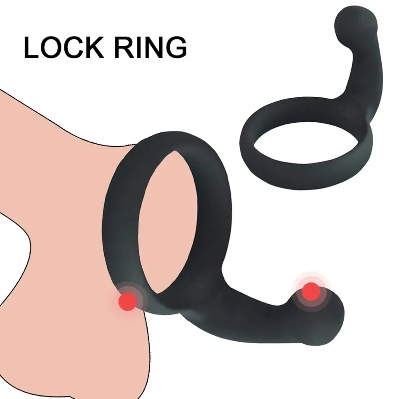Silicone Penis Ring Sex Toy for Men Erection Prostate Massage Delay Ejaculation Cock Semen Lock Ring Male Sex Product Adult 18+ — image 3