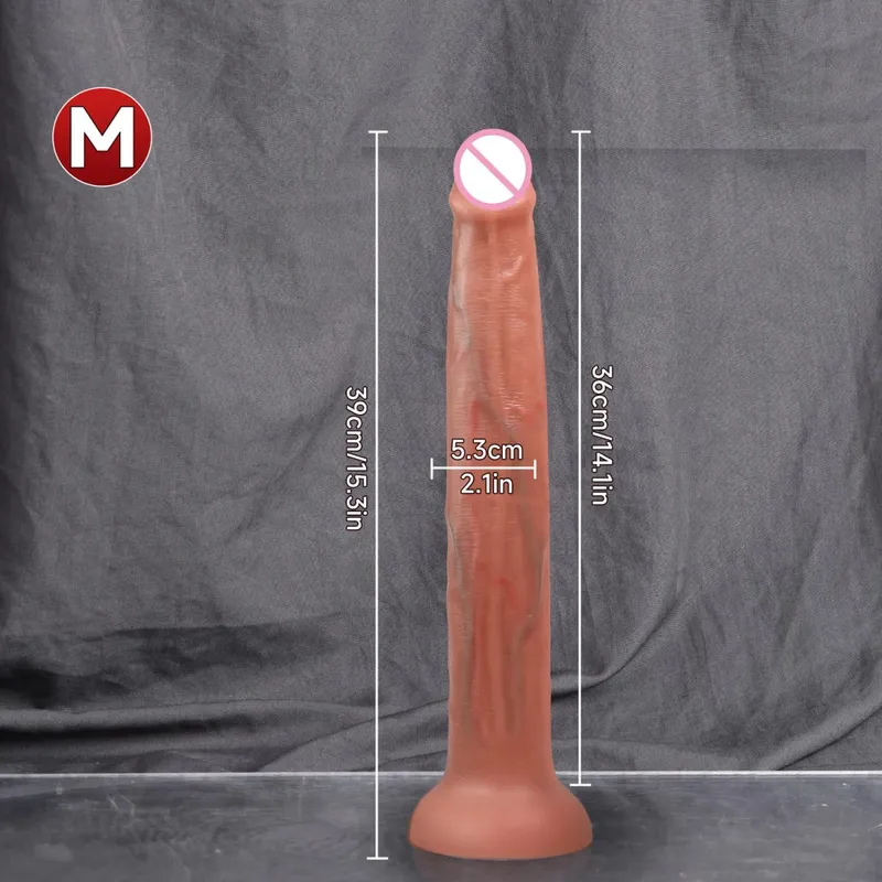 Long Dildo Realistic Snake Shape Single Layer Silicone Big Penis Soft Anal Sex Toys Suction Cup Dick for Women G-spot Orgasm 18+ — image 10
