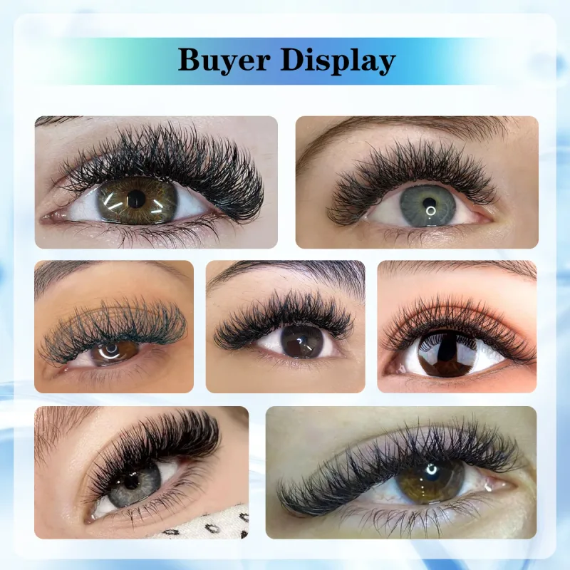 Lashonly Fox YY Faux Mink Eyelash Extensions 16 Lines Μαλακό φυσικό Premium Επίπεδο Διχτυωτό Διχτυωτό Βλεφαρίδες Cross Flying YY Lashes for Fox Eye — image 7