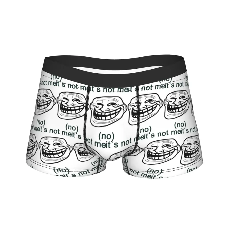 Rage Comic Trollfac Trunk Funny Anime Pouch Ondergoed Hot Koop Patroon Boxer Korte Comfortabele Heren Onderbroek Plus Size