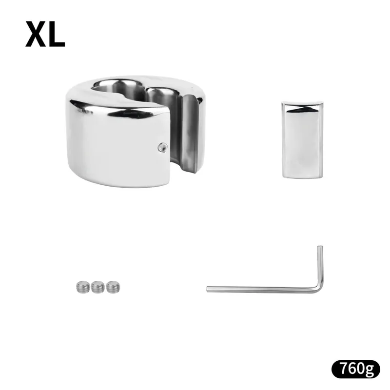 Screw Lock Metal Scrotum Pendant Ball Stretcher Testis Weight Cock Ring Penis Restraint Stainless Steel Sex Toys for Men 18 — image 11
