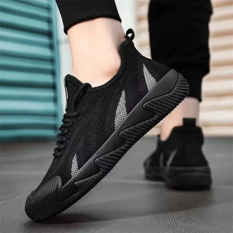 Men Casual Sneakers Breathable Leisure Sports Air Mesh Shoes Versatile Running Soft Sole Men's Trendy Shoes Flat Male Sneakers — image 5