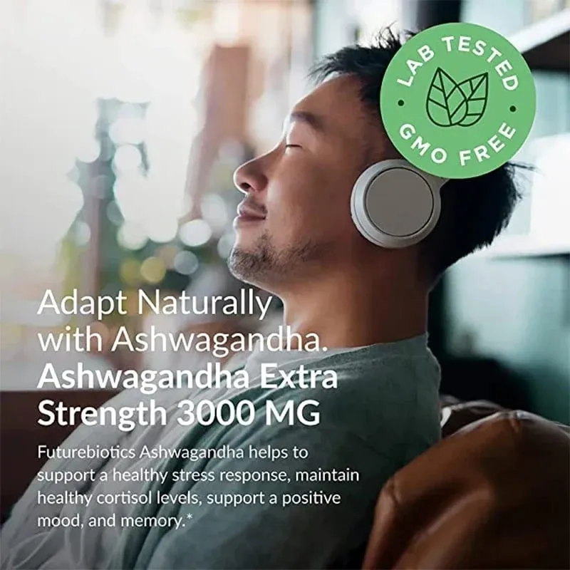 Naturlig Ashwagandha Stress- och humörlindring Örtvegetarisk KSM-66 Kapslar Anti-ångest Stresslindring Hjärnhälsa