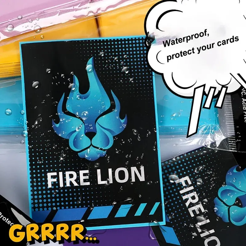 66x91mm 100개/대 솔리드 매트 트레이딩 카드 슬리브 PTCG/TCG/MTG용 표준 크기 카드 수호자