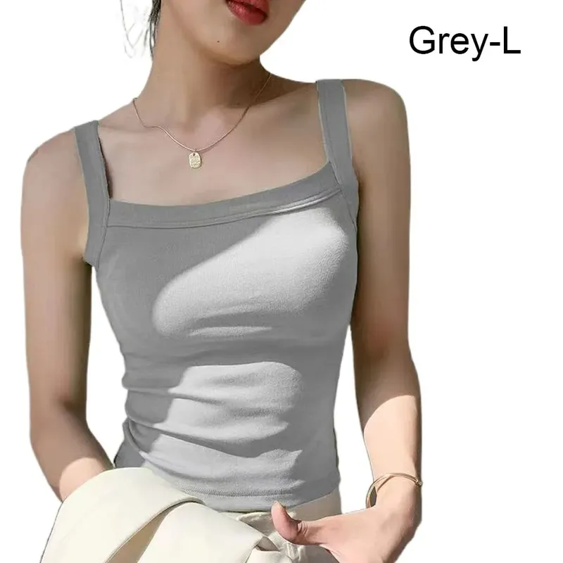 Casual Sleeveless Summer Tank Tops Underwear Camisoles Cami Top Shirt Slim Fitted Tops Sports Activities — image 16