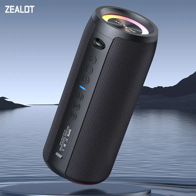 Zealot-S51Pro 40w alto-falante bluetooth de alta potência 3d estéreo baixo alto-falante bluetooth portátil ipx5 à prova dwaterproof água adequado tws boom box
