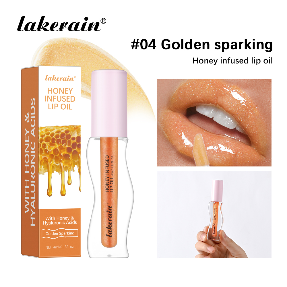 Pha Lê Trái Cây Mật Ong Tinh Chất Môi Dầu Gợi Cảm Đầy Đặn Môi Thạch Dâu Tinted Lip Chất Lỏng Chống Thấm Nước Dưỡng Ẩm Dầu Lipgloss Trang Điểm — image 11