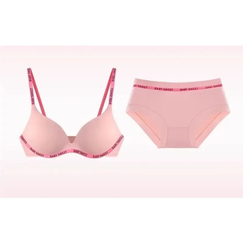 Nouvelle tendance Dopamine couleur sans couture ensemble de soutien-gorge Push Up petit soutiens-gorge sans fil confort beauté dos quotidien décontracté grande taille 32-38 — image 3