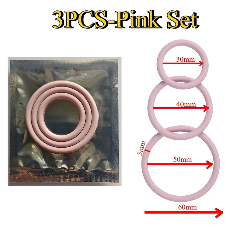1/3pcs Soft Silicone Penis Locking Rings Sex Toys For Adult Men Delay Ejaculation Beginners Long Lasting Cock Ring for Male 18+ — image 10