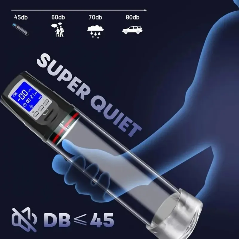 Luxurious Field Automatic Penis Pump Suction Vacuum Male Masturbation Penis Extender Dick Erection Enhancement Trainer Sex Toys