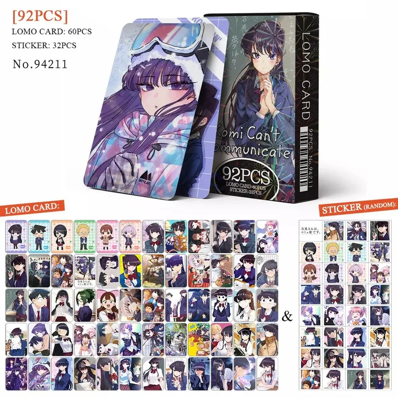 Tarjeta postal de Anime Attack on Titan‌ Lomo, juguete Haikyuu boticario diarios Honkai Star Rail, tarjetas de colección con pegatinas de regalo