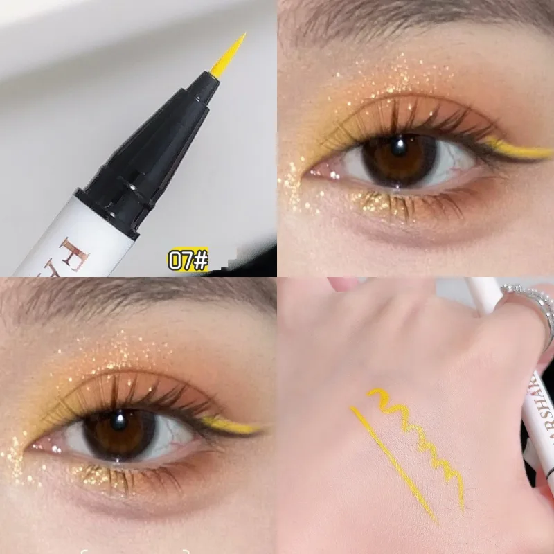 12 สีปากกาอายไลเนอร์กันน้ำ Ultra-Fine Tip Liquid Eyeliner Long-Lasting Eye Liner Quick-แห้งแต่งหน้าสีสันสำหรับคอสเพลย์ — image 14