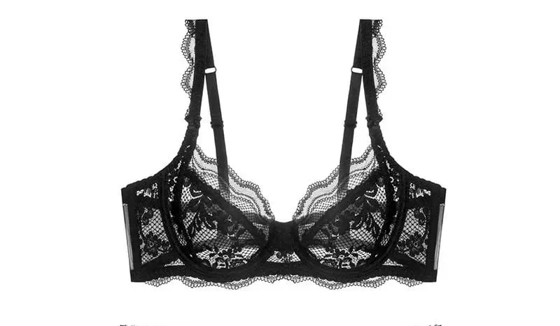 New Arrival Women Ultra Thin Victorian Lace Push Up Set Soft Underwire Gather Lift Unpadded Comfort Breathable Lingerie Set — image 12