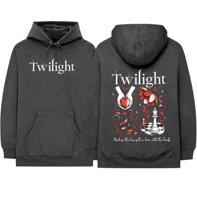Twilight Inspired Vampire Wolves Romance City of Forks Hoodies The Lion Fell in Love with The Lamb Long Sleeves Sweatshirts — image 4