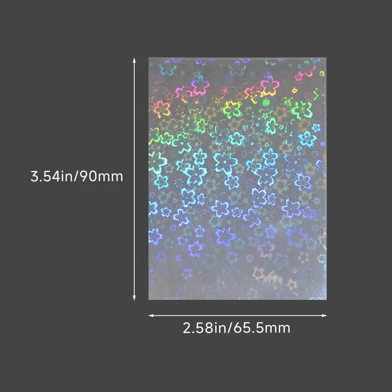 65.5×90mm 자필 카드 소매 TCG 표준 크기/일본 크기 카드 덮개를 위한 다채로운 투명한 카드 보호자 — image 2
