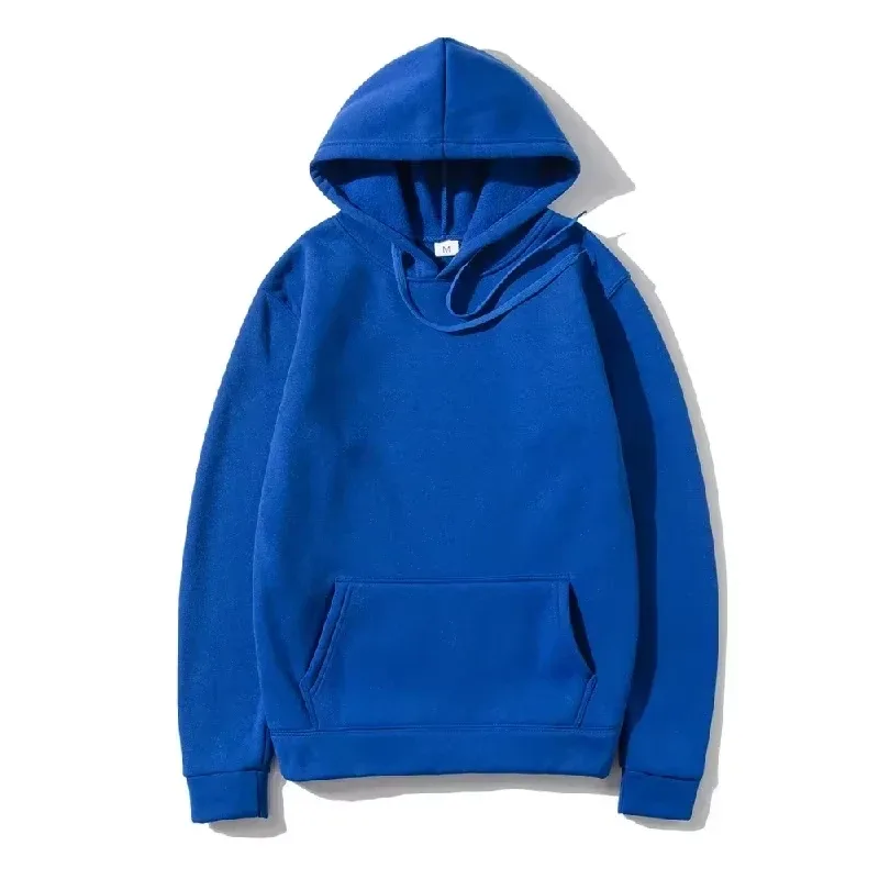 Men's and Women's Solid Color Pocket Hoodies Sports Fitness Sweatshirts Fashionable Casual Pullovers Multi Color — image 9