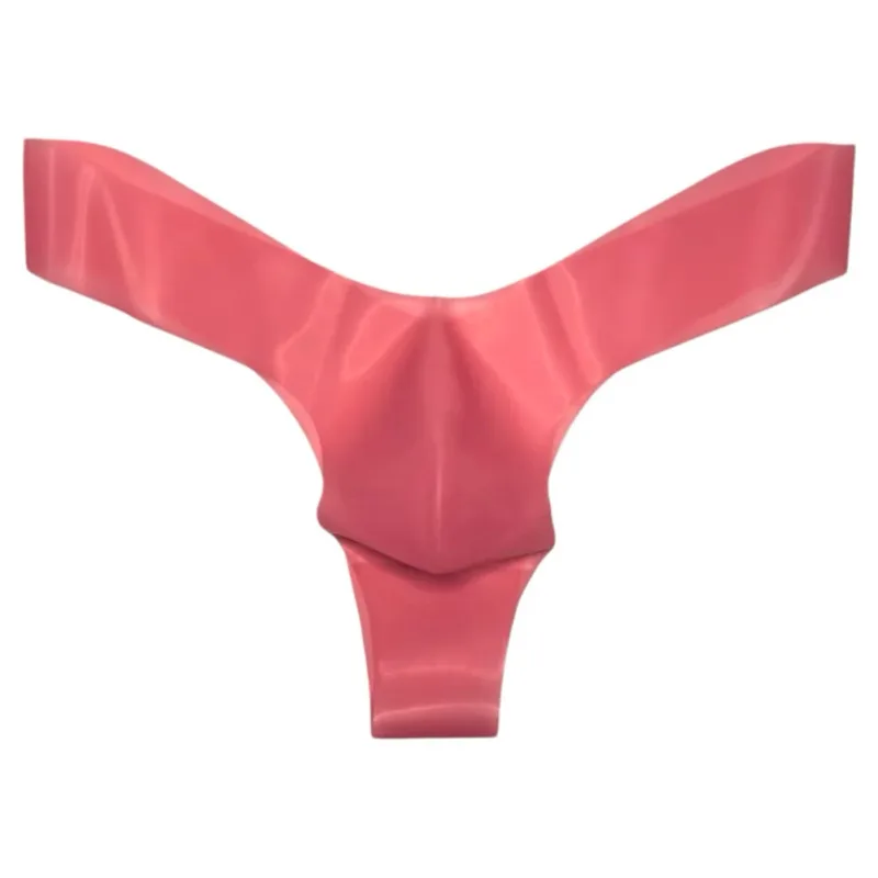 Transparent Latex Thongs For Men Briefs For Men Latex Underwear Brand New Condition G-Strings Underwear Low Waist Briefs — image 3