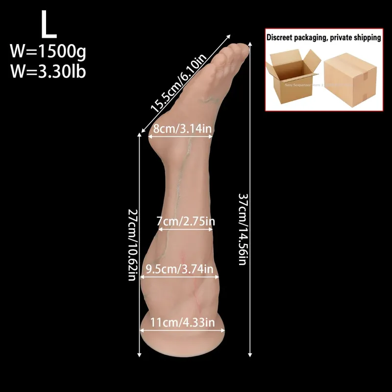 Huge Silicone Foot Butt Plug Thick Leg Dildo Large Anal Plug Anal Expander Masturbator Anus Dilator Sex Toys Adult Toy Sex Shop