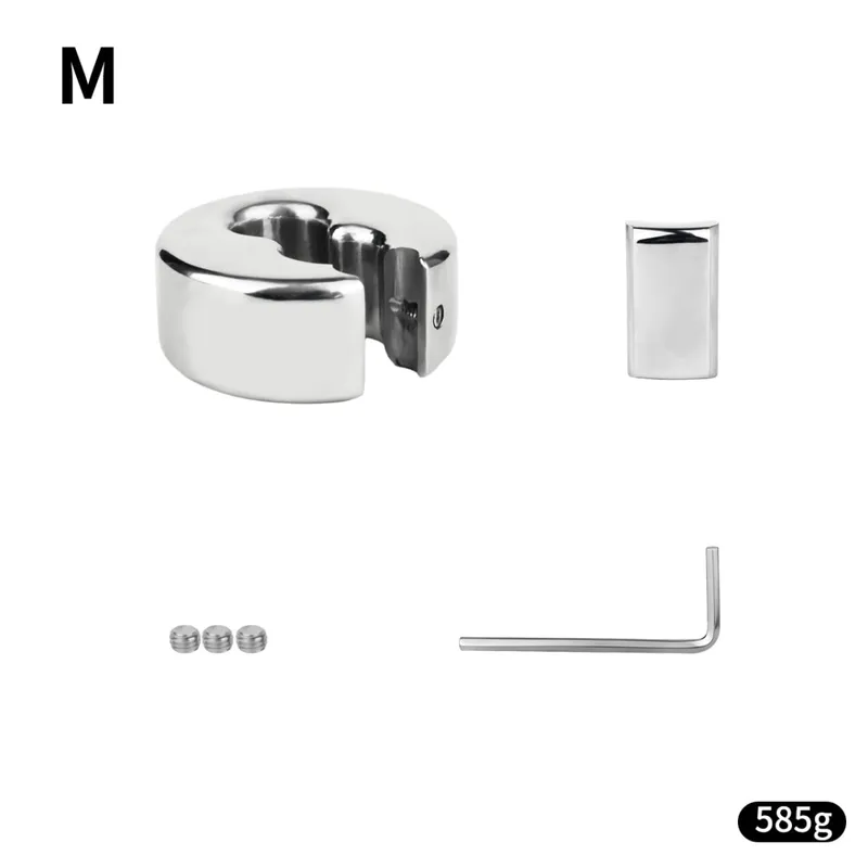 Screw Lock Metal Scrotum Pendant Ball Stretcher Testis Weight Cock Ring Penis Restraint Stainless Steel Sex Toys for Men 18 — image 12