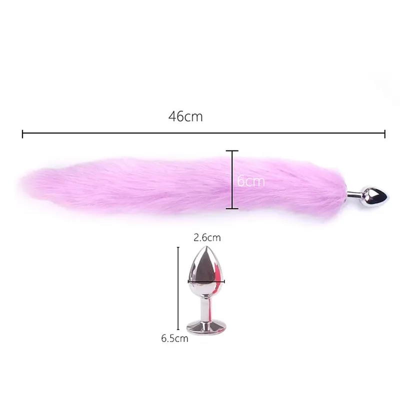 Rabbit Tail Fox Tail Anal Plug Metal Butt Plug Prostate Massager BDSM Cosplay Erotic Sex Toys For Women Couples Adults Sex Game — image 6