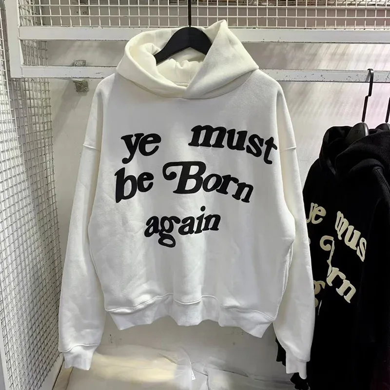23FW Classic Foam Logo Ye Must Be Born Again Felpa con cappuccio Uomo Donna Migliore qualità Oversize Kanye West CPFM.XYZ Felpe Multicolor — image 16