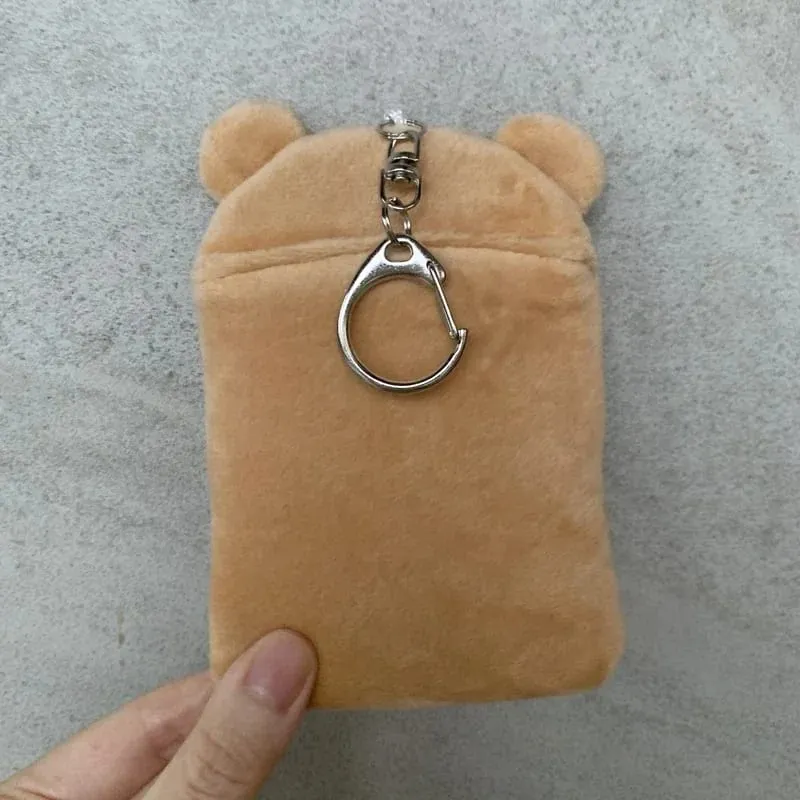 Plyšáci Rilakkuma Držák průkazu Klíčenky Nové Anime Medvěd Relax Obal na cestovní pas Klíčenka Školní autobus Bankovní karty Tašky Přívěsky Dárek