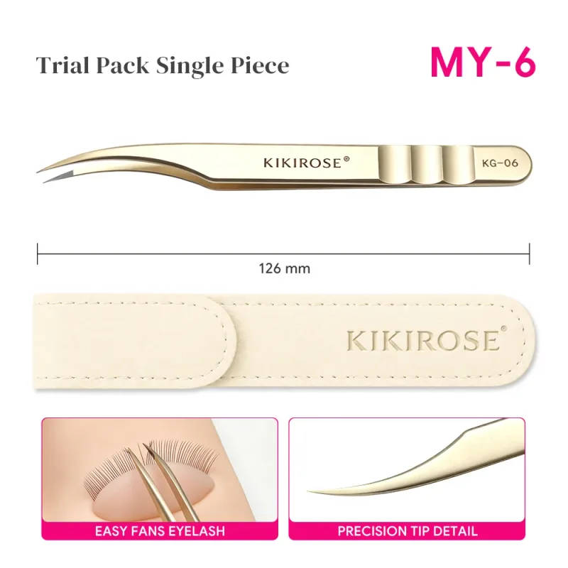 Precision Lash Applicator Tweezers for Eyelash Extension Cluster Lashes False Eyelash Stainless Steel Salon Makeup Tool — image 12