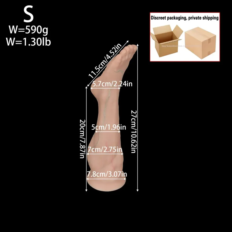 Huge Silicone Foot Butt Plug Thick Leg Dildo Large Anal Plug Anal Expander Masturbator Anus Dilator Sex Toys Adult Toy Sex Shop