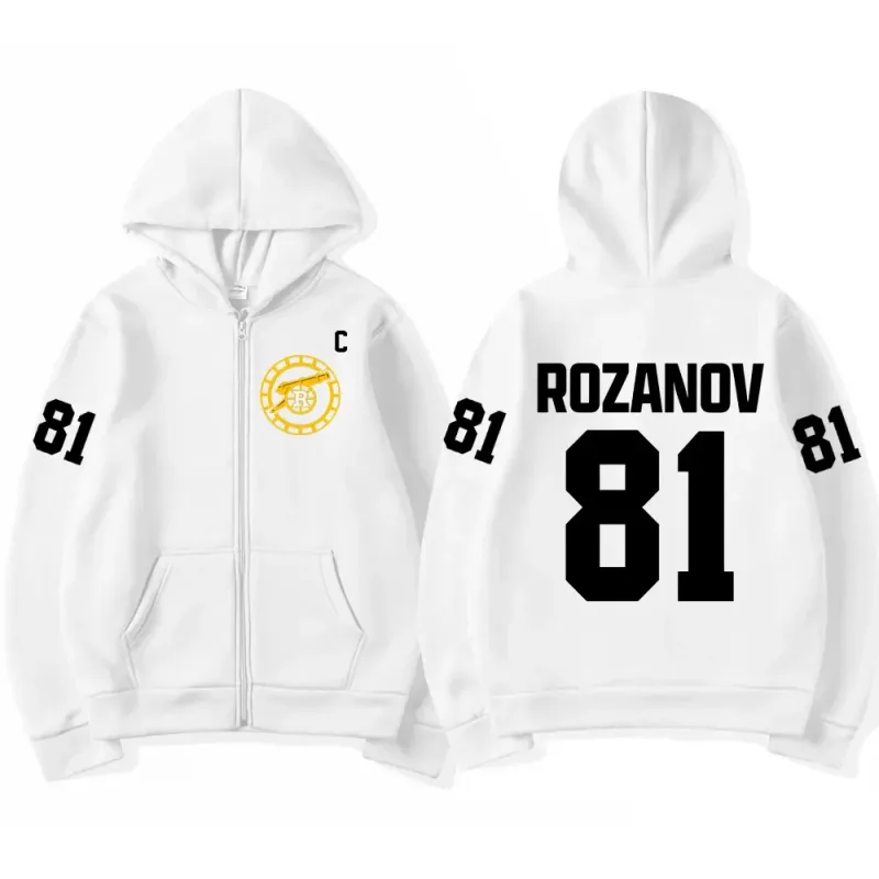 Heated Rivalry Ilya Rozanov 81 Boston Raiders Merch Zipper Hoodies Men's Women Clothing Fashion Zip Up Sweatshirts Jackets Coats — image 3