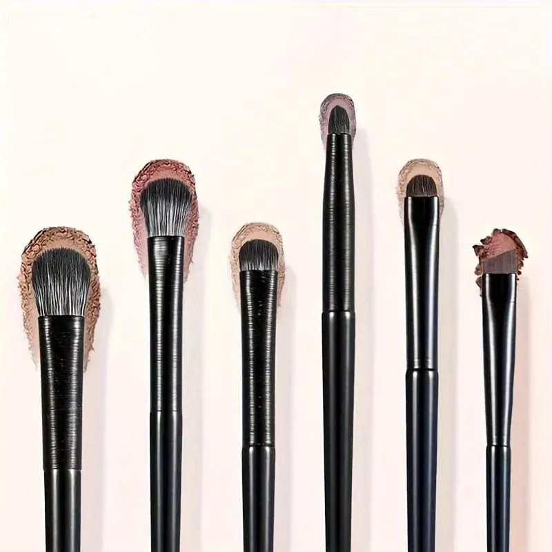 6Pcs Eye Smudge Brush Fine Soft Makeup Tool Eyeshadow Brush Set Eyeliner Brush For Blending Eyeshadow Eyeliner Ideal — image 5