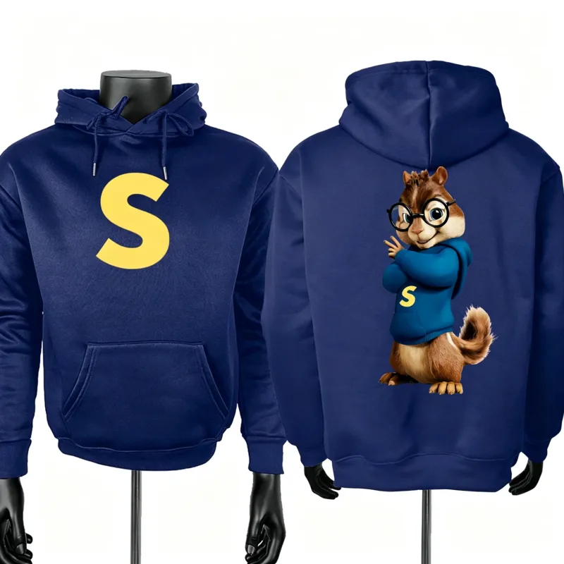 Alvin and The Chipmunks 2026 Fashion Unisex Casual Sportswear Men's Hoody Alvin Chipmunk Halloween Costume Women's Pullover Tops — image 7