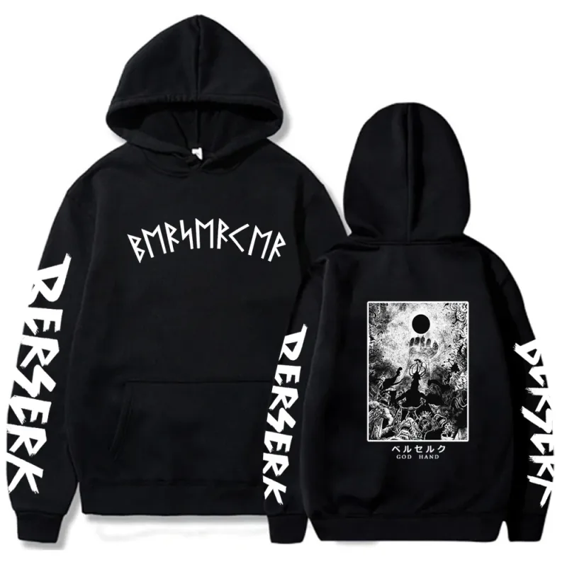 Berserk Rits Hoodies Mannen Vrouwen Lange Mouw Sweatshirt Fleece Oversized Jassen Grappige Berserk Japanse Anime Streetwear — image 35