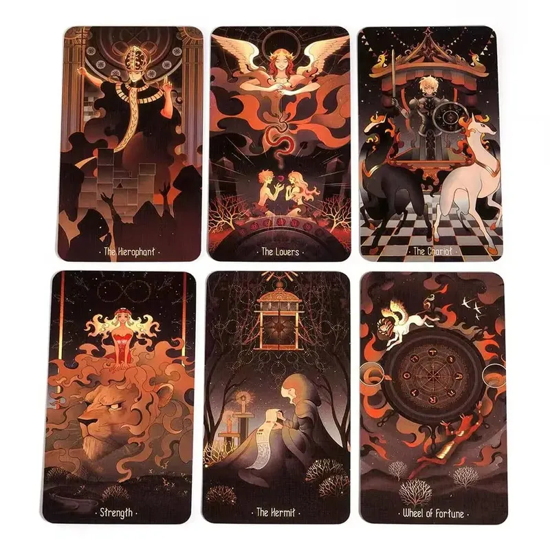 Estrelas iluminando a noite cartas oracle a 78 cartas de tarô edição de adivinhação baralho de adivinhação borad jogando jogos baralhos de tarô — image 2
