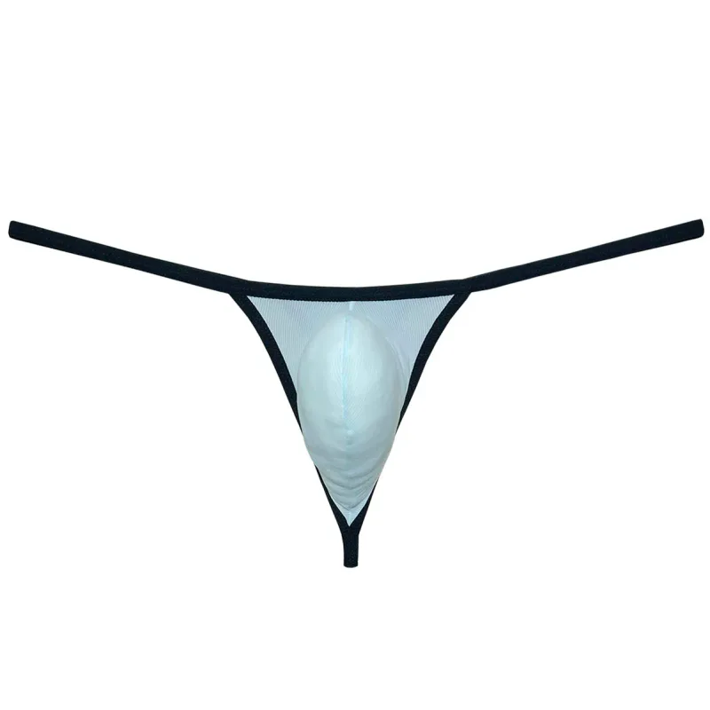 Men's Ice-Silk Thong Underwear No-Show Ultra-Thin Men Low Rise Thong G-string Breathable Lightweight Micro Briefs — image 7