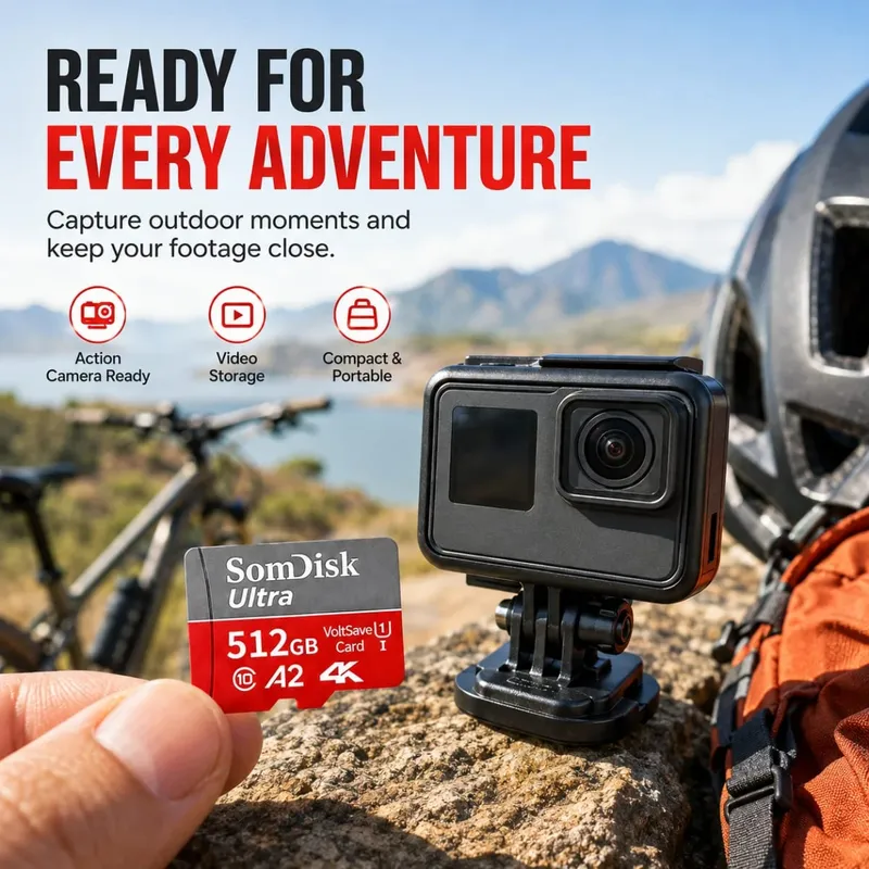 128GB Micro SD/TF Card Large Capacity Card Class10 Up To 100MB/s Waterproof Storage Card Used for Cameras/driving Recorders — image 2