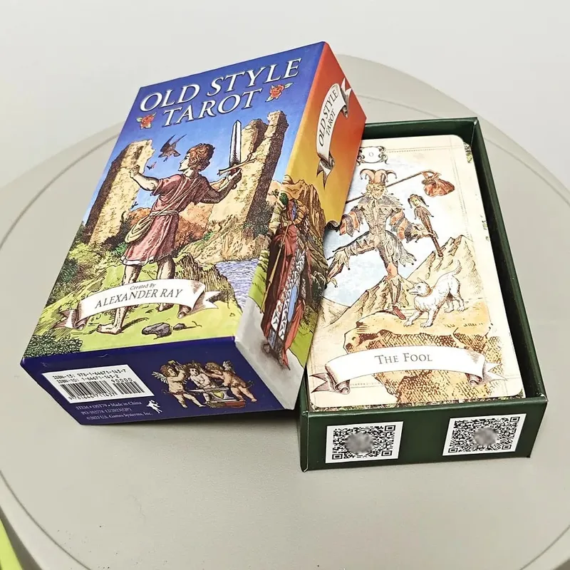 Dek Tarot Gaya Lama Timbul Dua Sisi 79 Buah Ilustrasi Antik Sorot Simbolisme Jelas Dikemas Dalam Kotak Kaku 12*7Cm — image 2