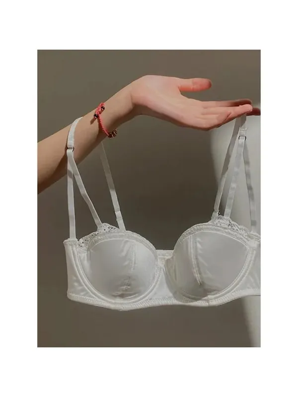 السيدات الفرنسية نصف كوب الملابس الداخلية مجموعة لينة Underwire رفع رقيقة حزام الصيف رقيقة وخفيفة الوزن الملابس الداخلية الصدرية 32-38AB — image 14