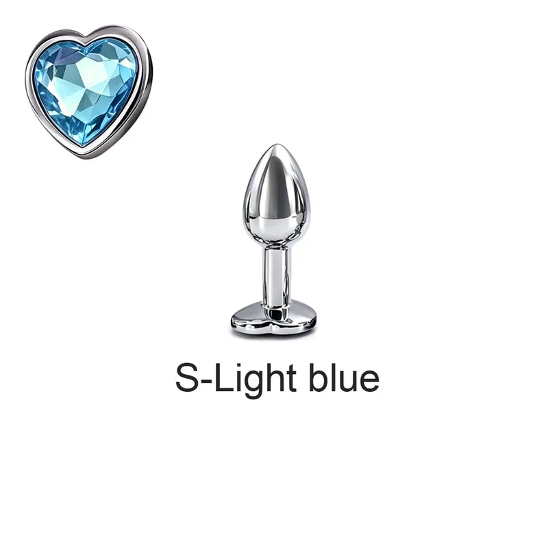 5 Sizes Metal Anal Plug Set with Heart Base Smooth Prostate Massage Butt Plug Sex Toys for Men Women Couples — image 13