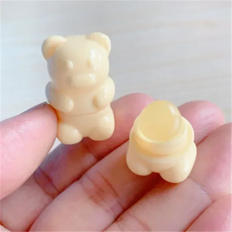 Mini pinceau à lèvres en Silicone, pinceaux anti-cernes coudés de dessin animé, baume à lèvres, brillant à lèvres, pinceaux de maquillage, vente en gros