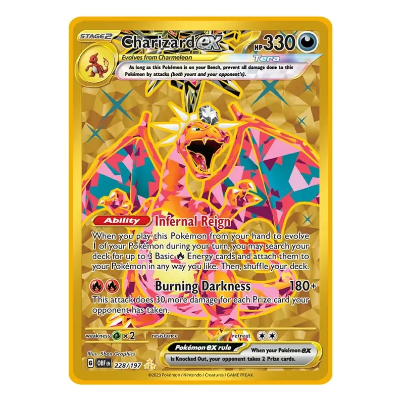 Fajna nowa metalowa karta Pokemon 10000 punktów Arceus Charizard Super karta angielski Mewtwo Lucario Greninja Lillie karty Anime — image 16